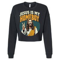 Jesus Is My Homeboy Cropped Pullover Crew