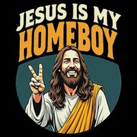 Jesus Is My Homeboy Cropped Pullover Crew