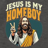 Jesus Is My Homeboy Vector Backpack