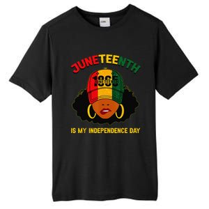 Juneteenth Is My Independence Day Black Melanin  Tall Fusion ChromaSoft Performance T-Shirt