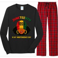 Juneteenth Is My Independence Day Black Melanin  Long Sleeve Pajama Set