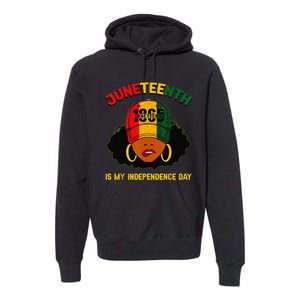 Juneteenth Is My Independence Day Black Melanin  Premium Hoodie