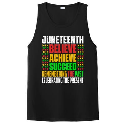 Junenth Is My Independence Day Believe Achieve Succeed Cool Gift PosiCharge Competitor Tank