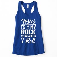 Jesus Is My Rock And Thats How I Roll Christian Womens Tank Top