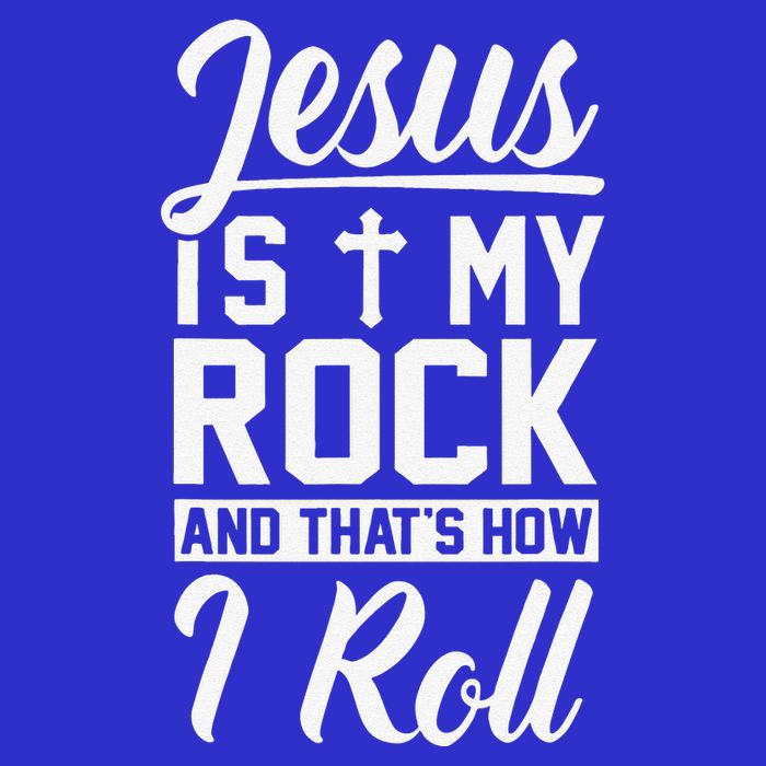 Jesus Is My Rock And Thats How I Roll Christian Tank Top