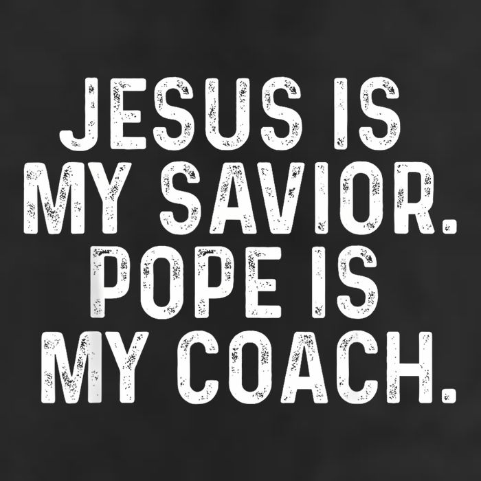 Jesus Is My Savior Pope Is My Coach Religious Quote Cool Comfort Performance Bucket Hat