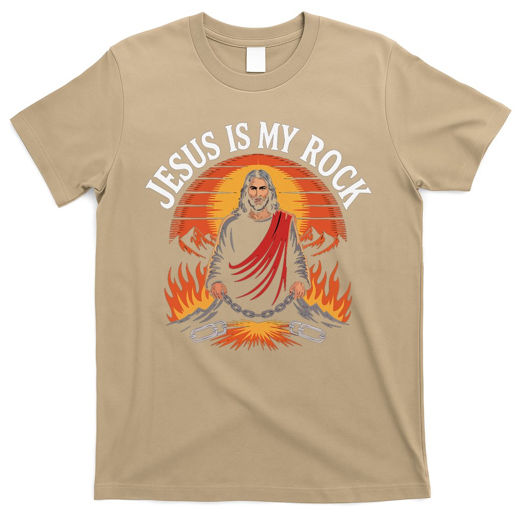 Jesus Is My Rock Biblical Faith T-Shirt