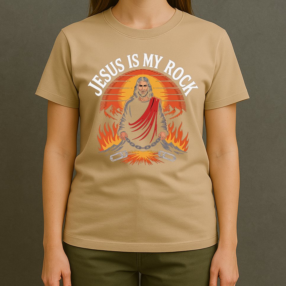 Jesus Is My Rock Biblical Faith T-Shirt