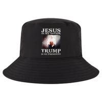 Jesus Is My Savior Trump Is My President Cool Comfort Performance Bucket Hat