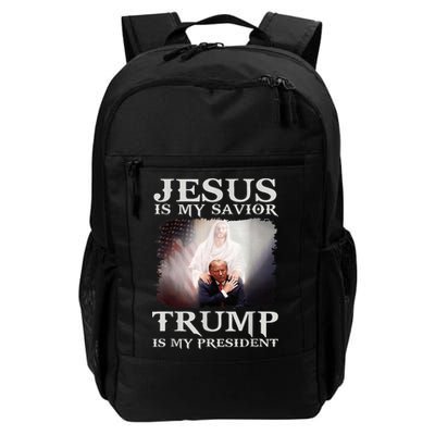 Jesus Is My Savior Trump Is My President Daily Commute Backpack