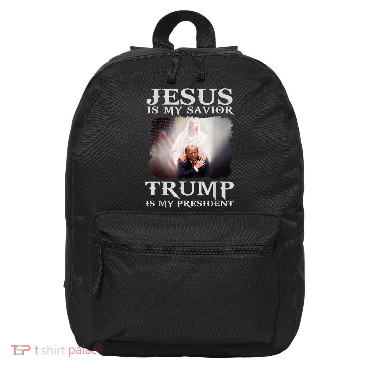 Jesus Is My Savior Trump Is My President 16 in Basic Backpack
