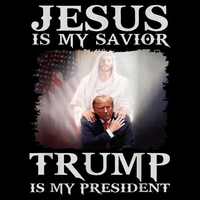 Jesus Is My Savior Trump Is My President Kids T-Shirt