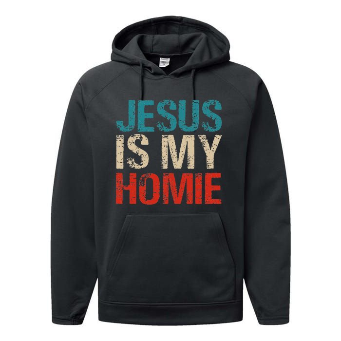 Jesus Is My Homie Performance Fleece Hoodie