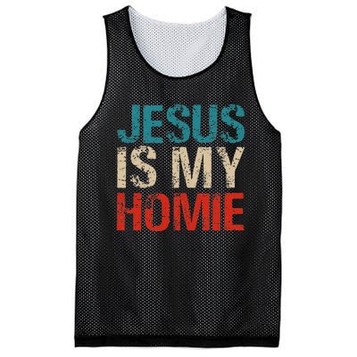 Jesus Is My Homie Mesh Reversible Basketball Jersey Tank