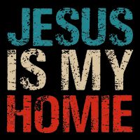 Jesus Is My Homie Cropped Pullover Crew
