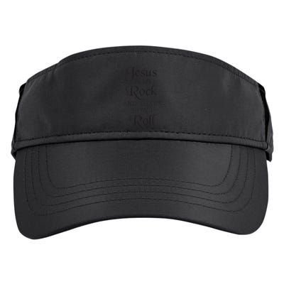 Jesus Is My Rock And Thats How I Roll Christ Size Adult Drive Performance Visor