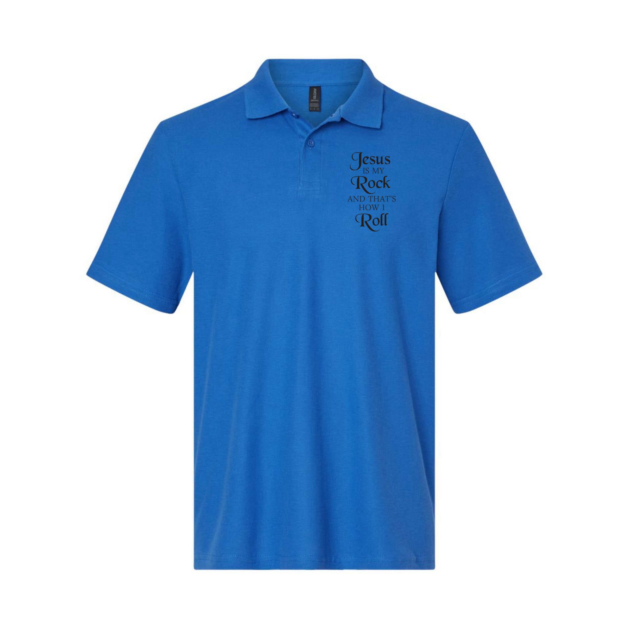 Jesus Is My Rock And Thats How I Roll Christ Size Polo