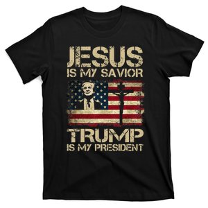 Jesus Is My Savior Trump Is My President Trump 2024 T-Shirt