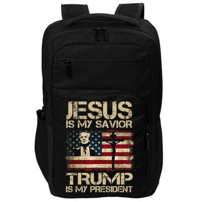 Jesus Is My Savior Trump Is My President Trump 2024 Impact Tech Backpack