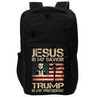 Jesus Is My Savior Trump Is My President Trump 2024 Impact Tech Backpack
