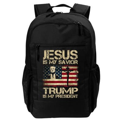 Jesus Is My Savior Trump Is My President Trump 2024 Backpack