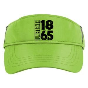 Juneteenth Is My Independence Day Black Freedom 1865 Gift Adult Drive Performance Visor