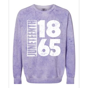 Juneteenth Is My Independence Day Black Freedom 1865 Gift Colorblast Crewneck Sweatshirt