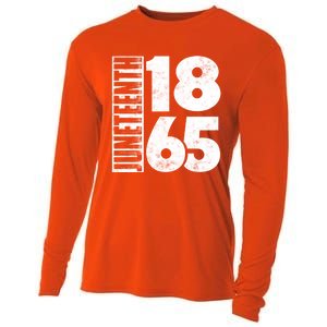 Juneteenth Is My Independence Day Black Freedom 1865 Gift Cooling Performance Long Sleeve Crew