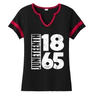 Juneteenth Is My Independence Day Black Freedom 1865 Gift Ladies Halftime Notch Neck Tee