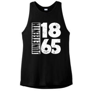 Juneteenth Is My Independence Day Black Freedom 1865 Gift Ladies PosiCharge Tri-Blend Wicking Tank