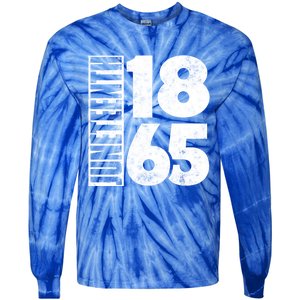 Juneteenth Is My Independence Day Black Freedom 1865 Gift Tie-Dye Long Sleeve Shirt