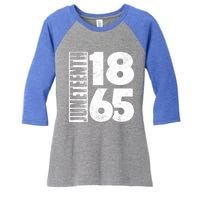 Juneteenth Is My Independence Day Black Freedom 1865 Gift Women's Tri-Blend 3/4-Sleeve Raglan Shirt