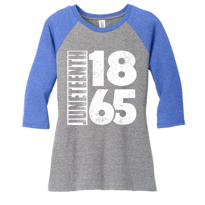 Juneteenth Is My Independence Day Black Freedom 1865 Gift Women's Tri-Blend 3/4-Sleeve Raglan Shirt