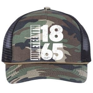 Juneteenth Is My Independence Day Black Freedom 1865 Gift Retro Rope Trucker Hat Cap