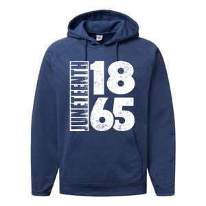 Juneteenth Is My Independence Day Black Freedom 1865 Gift Performance Fleece Hoodie