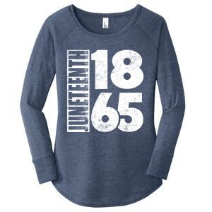 Juneteenth Is My Independence Day Black Freedom 1865 Gift Women's Perfect Tri Tunic Long Sleeve Shirt