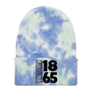 Juneteenth Is My Independence Day Black Freedom 1865 Gift Tie Dye 12in Knit Beanie