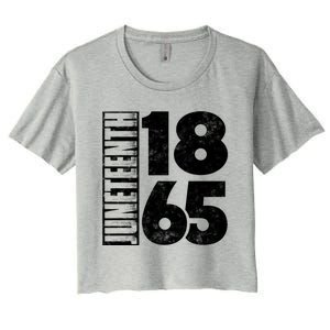 Juneteenth Is My Independence Day Black Freedom 1865 Gift Women's Crop Top Tee