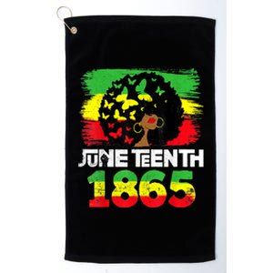 Juneteenth Is My Independence Day Black Women Black Pride Platinum Collection Golf Towel