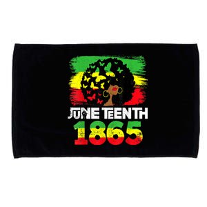 Juneteenth Is My Independence Day Black Women Black Pride Microfiber Hand Towel