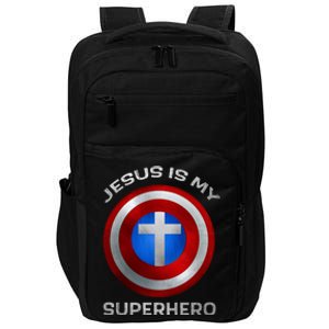 Jesus Is My Superhero Faith Shield Impact Tech Backpack