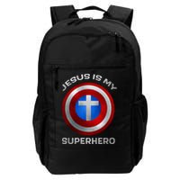 Jesus Is My Superhero Faith Shield Backpack