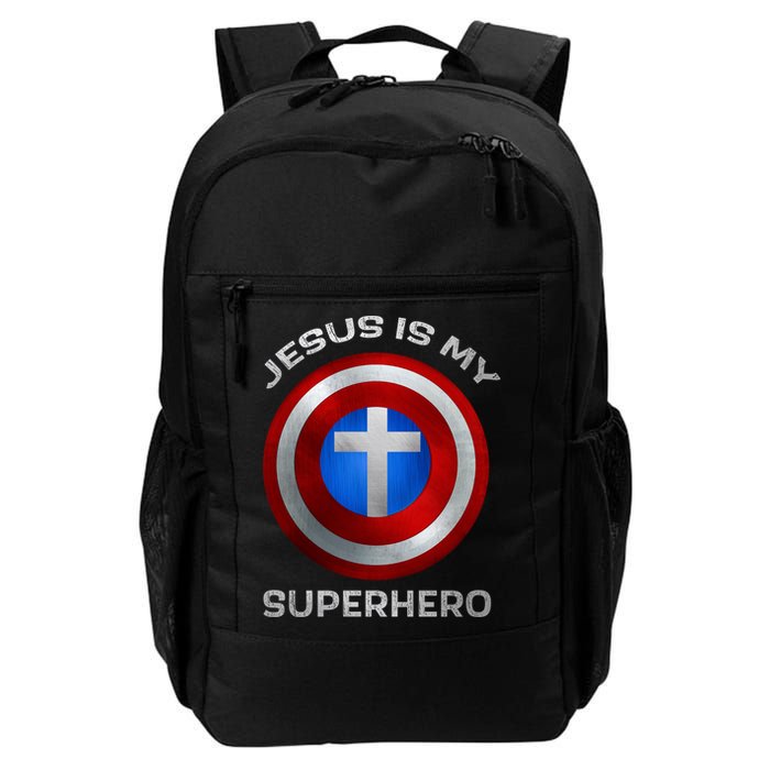 Jesus Is My Superhero Faith Shield Backpack