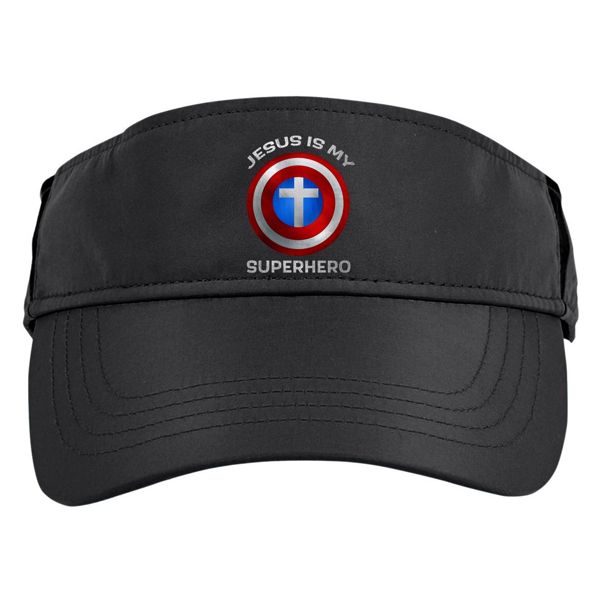 Jesus Is My Superhero Faith Shield Adult Drive Performance Visor