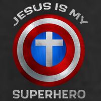 Jesus Is My Superhero Faith Shield Adult Drive Performance Visor