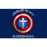 Jesus Is My Superhero Faith Shield Bumper Sticker