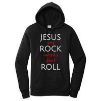Jesus Is My Rock And Thats How I Roll. Women's Pullover Hoodie