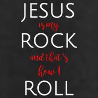 Jesus Is My Rock And Thats How I Roll. 25L Jumbo Tote