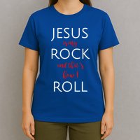 Jesus Is My Rock And Thats How I Roll. T-Shirt