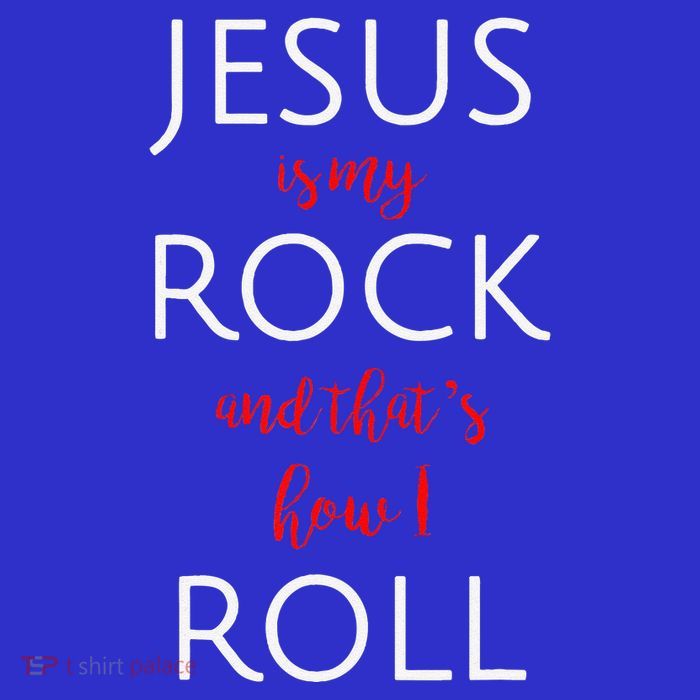 Jesus Is My Rock And Thats How I Roll. Button